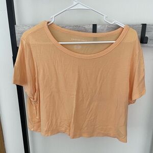 American Eagle Outfitters Light Orange Short Sleeve Tee